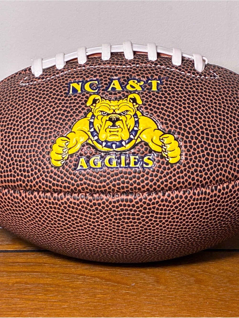 Rawlings Brown and Yellow NC A&T Aggies Football Accent